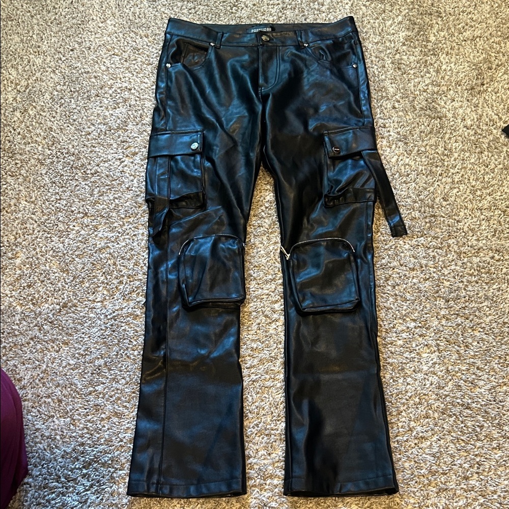 Pheelings Black Faux Leather Pants